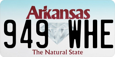 AR license plate 949WHE