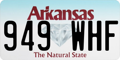 AR license plate 949WHF