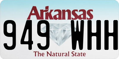AR license plate 949WHH