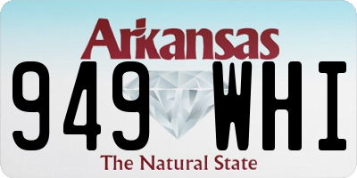 AR license plate 949WHI