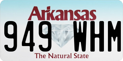 AR license plate 949WHM