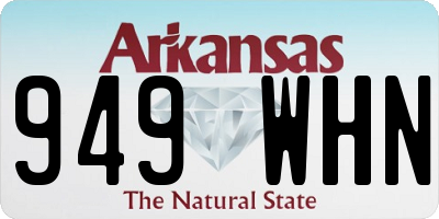 AR license plate 949WHN