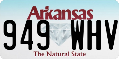 AR license plate 949WHV