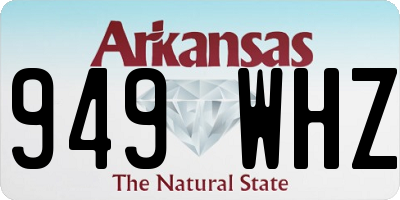 AR license plate 949WHZ