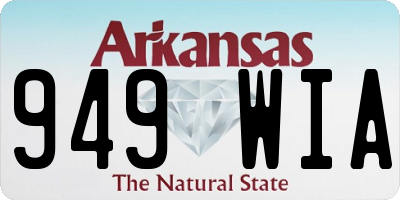 AR license plate 949WIA