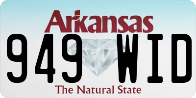 AR license plate 949WID