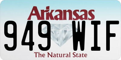 AR license plate 949WIF
