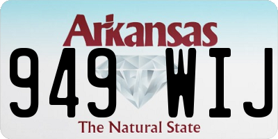 AR license plate 949WIJ