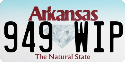 AR license plate 949WIP