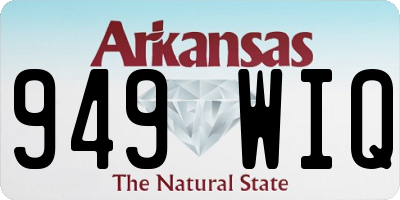 AR license plate 949WIQ