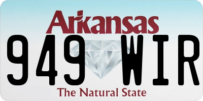 AR license plate 949WIR