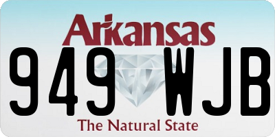 AR license plate 949WJB