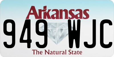 AR license plate 949WJC