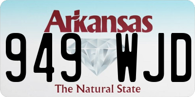 AR license plate 949WJD