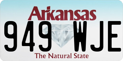 AR license plate 949WJE