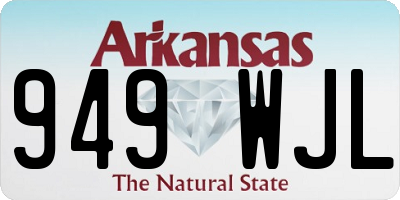 AR license plate 949WJL