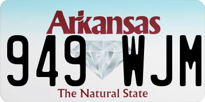 AR license plate 949WJM