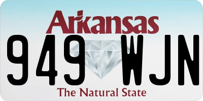 AR license plate 949WJN