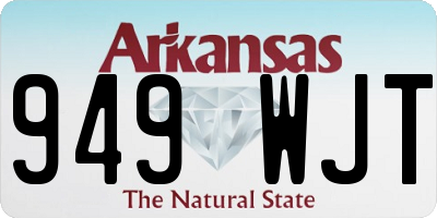 AR license plate 949WJT