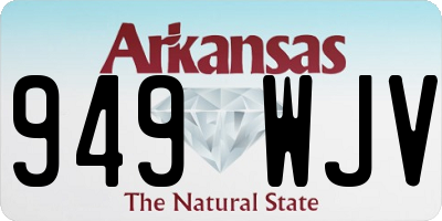 AR license plate 949WJV