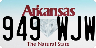 AR license plate 949WJW