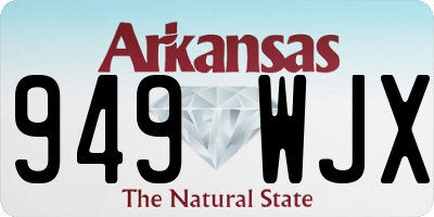 AR license plate 949WJX