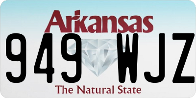 AR license plate 949WJZ