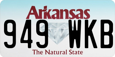 AR license plate 949WKB