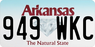 AR license plate 949WKC