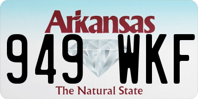 AR license plate 949WKF