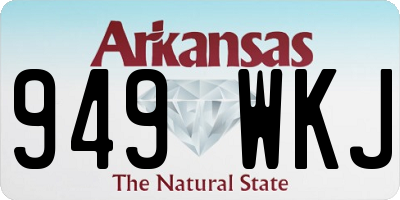 AR license plate 949WKJ