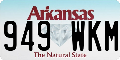 AR license plate 949WKM