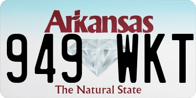 AR license plate 949WKT