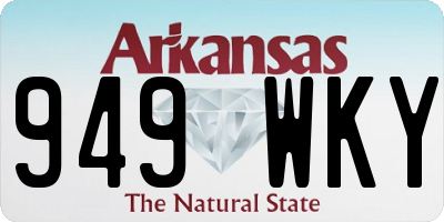 AR license plate 949WKY
