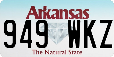AR license plate 949WKZ