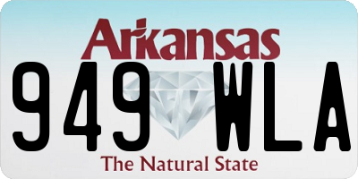 AR license plate 949WLA