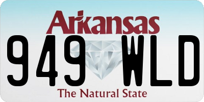 AR license plate 949WLD