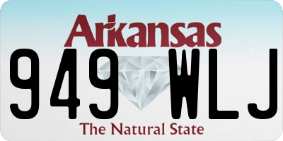AR license plate 949WLJ