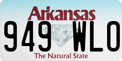 AR license plate 949WLO
