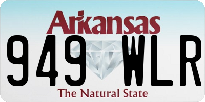 AR license plate 949WLR