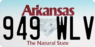 AR license plate 949WLV