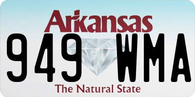 AR license plate 949WMA