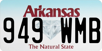 AR license plate 949WMB