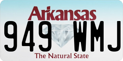 AR license plate 949WMJ