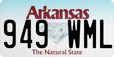 AR license plate 949WML