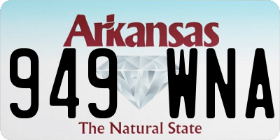 AR license plate 949WNA