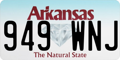 AR license plate 949WNJ