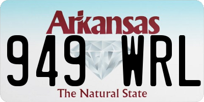 AR license plate 949WRL