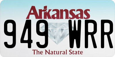AR license plate 949WRR