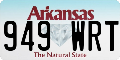 AR license plate 949WRT